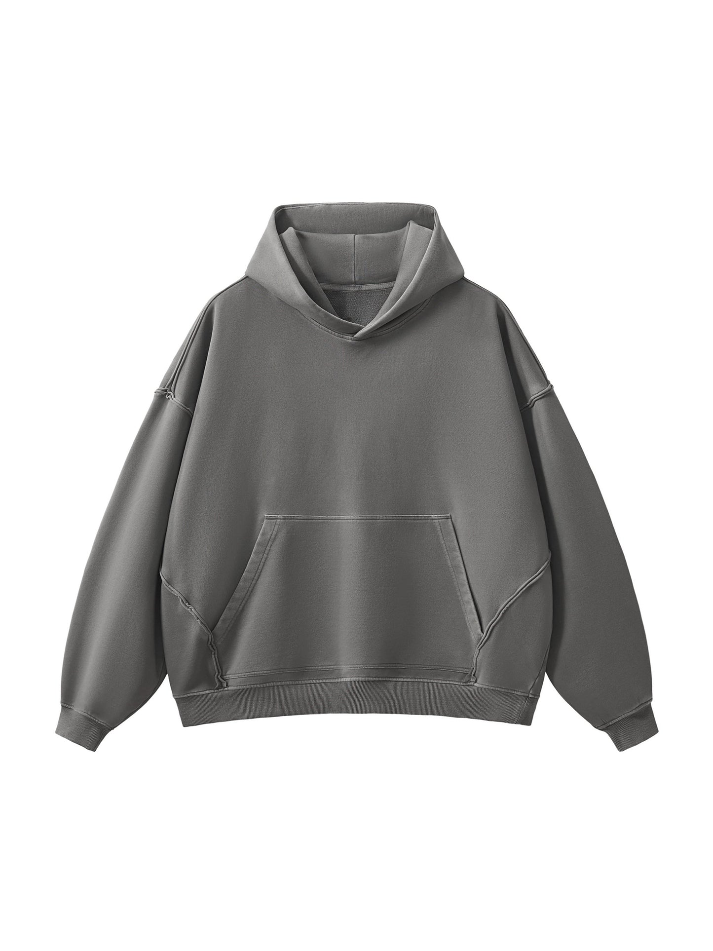 Fearless Apparel Raw-Seam Enzyme Washed Hoodie – 100% Cotton Heavyweight Streetwear